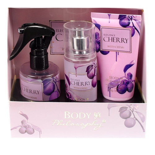 Body Philosophy Elegance Cherry 3pc Gift Set