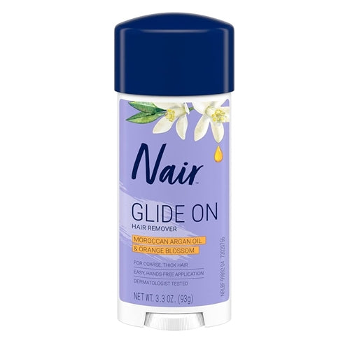 Nair Hair Remover Glides Away Max, Moroccan Argan Oil, For Bikini, Arms & Underarms, 3,3 Oz