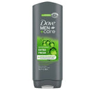 Dove Men+Care Extra Fresh Refreshing Hydrating Face and Body Wash All Skin, 18 oz