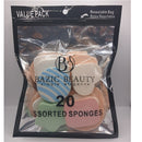 Bazic Beauty Assorted Sponges-20ct