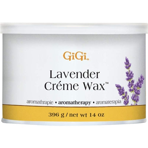 GiGi Lavender Crème Wax for Hair Removal & Waxing, Soft Wax for Sensitive Skin, Face & Body, 14 oz