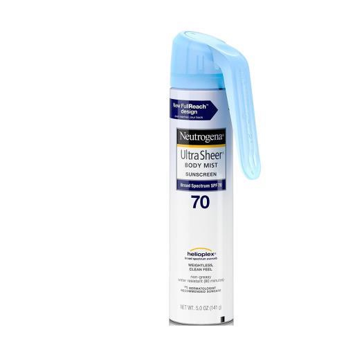 Neutrogena Ultra Sheer Sunscreen Spray - SPF 70 - 5oz, SAVE $15