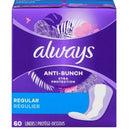 Always Regular Xtra Protection Anti-Bunch  Unscented Liners 60 Liners
