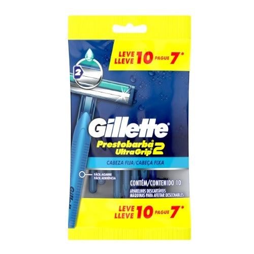 Gillette Prestobarba 2 Ultra Grip X 10 Units