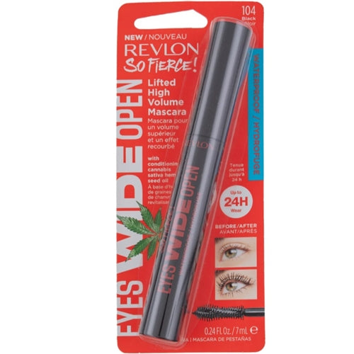 Revlon So Fierce! Eyes Wide Open Waterproof Mascara, Black 104, 0.24 fl oz