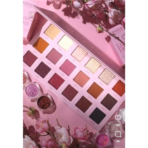 Kenzie Beauty Cherry Blossom 18 Shade Eyeshadow Palette