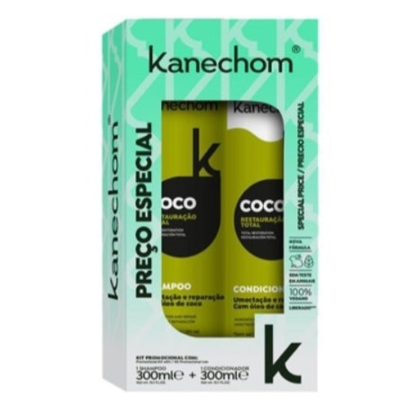Kanechom Coco Total Restoration Promotional Kit Shampoo + Conditioner 300ml x 2