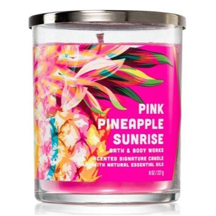 Bath & Body Works Pink Pineapple Sunrise Single Wick Candle 227g