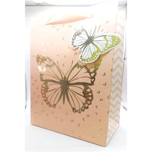 Paper Gift Bag, Butterfly Design