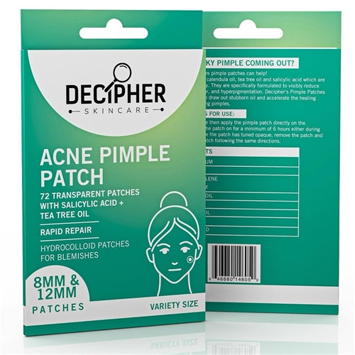 Decipher Skincare Acne Pimple Patch 8mm & 12mm Patches