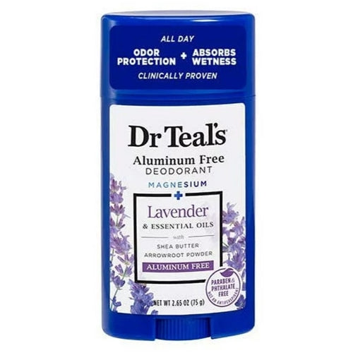 Dr Teal's Aluminum Free Deodorant - Antioxidant Rich Formula 2.65oz