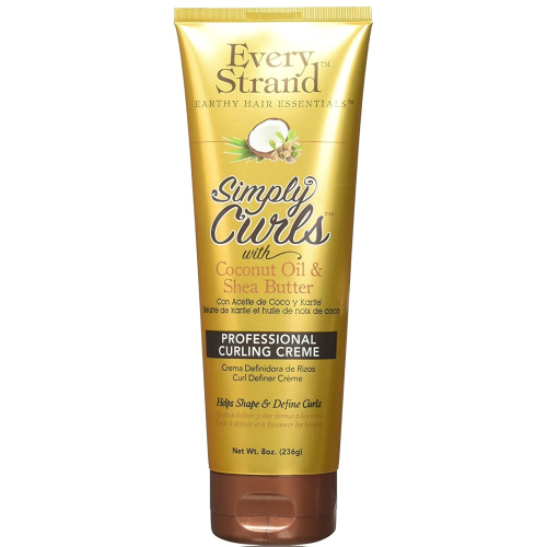 Every Strand Curling Creme Simply Curls Coconut Oil and Shea Butter, 8 oz.