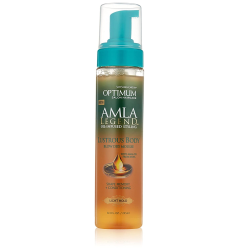 Optimum Care Amla Legend Lustrous Body Blow Dry Mousse, 8.3OZ