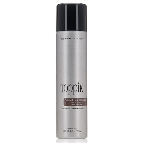 Toppik Colored Hair Thickener Spray, Black - 5.1oz