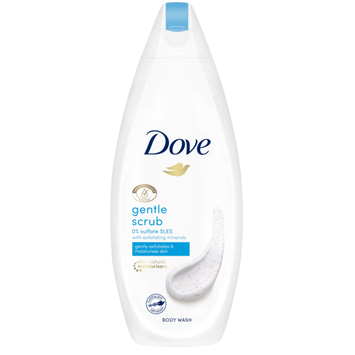 Dove Gentle Scrub with Exfoliating Minerals Body Wash, 225ml