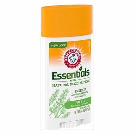Arm & Hammer Essentials Deodorant with Natural Deodorizers, Rosemary Lavender 2.5 oz