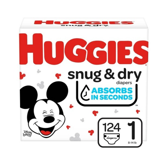 Huggies Snug & Dry Stage 1 - 124'S