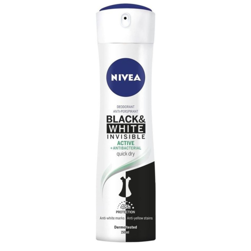 Nivea Deodorant Invisible Black & White Active Spray