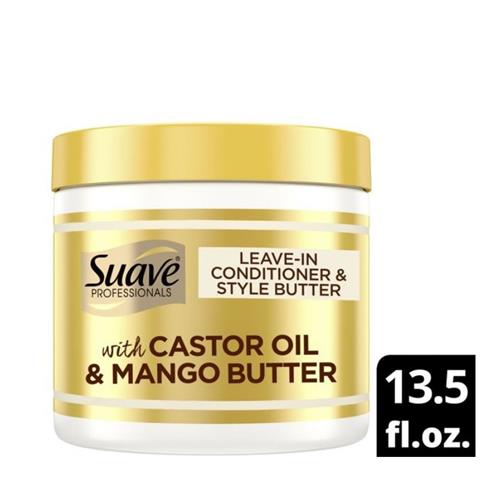 Suave Professionals Hair Conditioner Mask Castor Oil & Mango Butter, 13.5 oz