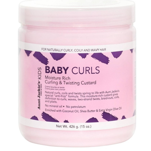 Aunt Jackie's Girls Baby Girl Curls Curling & Twisting Custard, 15 oz
