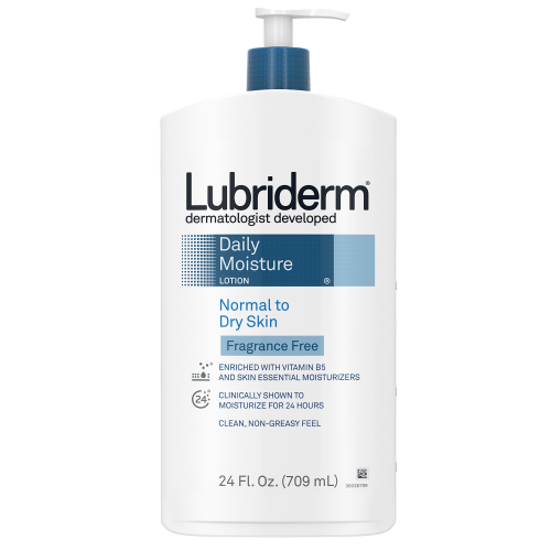 LUBRIDERM DAILY MOISTURE BODY LOTION, FRAGRANCE-FREE