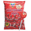 KC Red Tongue Pops 48ct