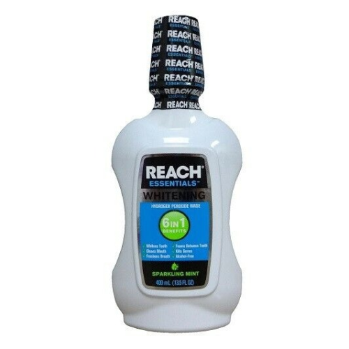 Reach Essentials Whitening 6 in 1 Sparkling Mint Oral Rinse 13.5 Oz