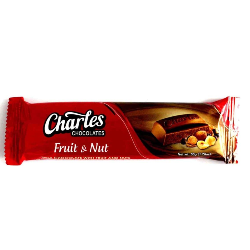 Charles Chocolate Fruit & Nut 50g