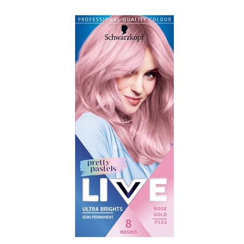 Schwarzkopf Live Pretty Pastels Hair Colour Rose Gold P123