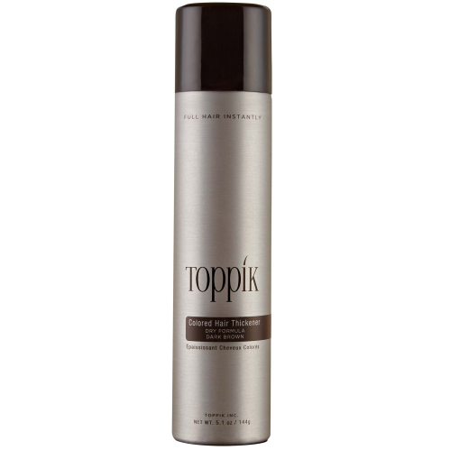 Toppik Colored Hair Thickener Spray, Dark Brown - 5.1oz