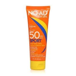 NO-AD Sport Sunscreen Lotion, Travel Size, SPF 50, 3 fl oz