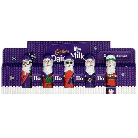 Cadbury Dairy Milk Mini Hollow Santas 5 X 15g (75g)