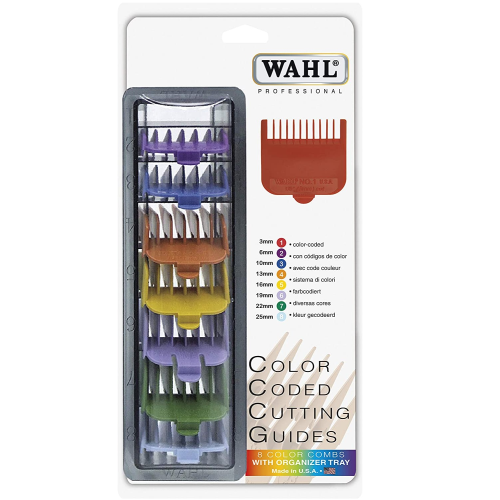Whal 8 Color Coded Cutting Guides with Organizer