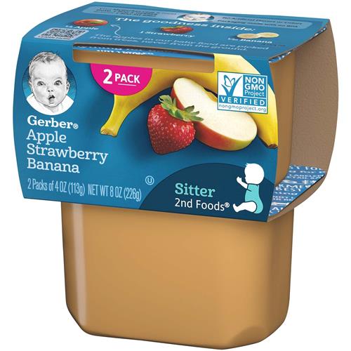 Gerber 2nd Foods Apple Strawberry Banana - 2 Pack