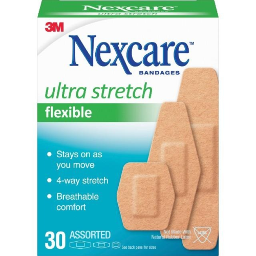 Nexcare Stretch Assorted Bandages 30's