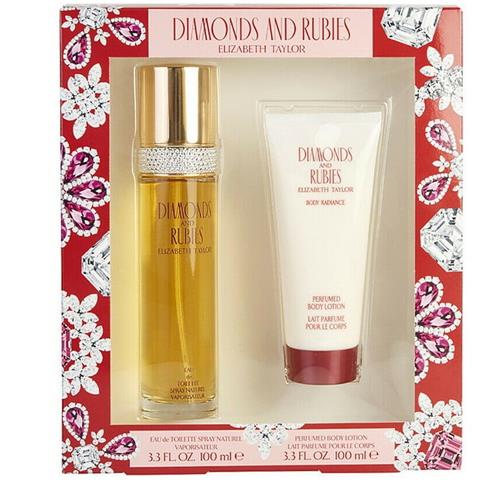 Elizabeth Taylor Diamonds and Rubies 2 Piece Gift Set For Women 3.3 oz