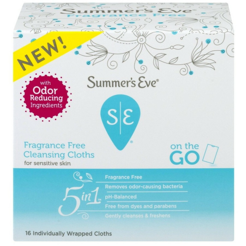 Summer's Eve 5 in 1 Cleansing Cloth For Sensitive Skin