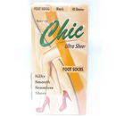 CHIC ULTRA SHEER FOOT SOCKS