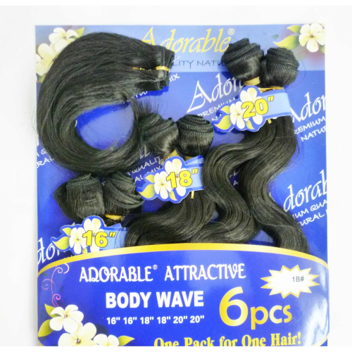 Adorable Attractive Body Wave Hair Extension 6 Pack