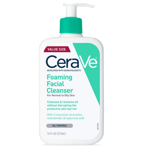 CeraVe Foaming Facial Cleanser | Makeup Remover and Daily Face Wash for Oily Skin | 16 Fluid Ounce