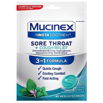 Mucinex Insta Soothe 3 In 1 Formula Medicated Drops