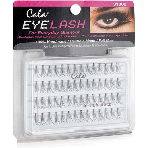 Cala Eyelash 100% Human Hair (Medium Black)