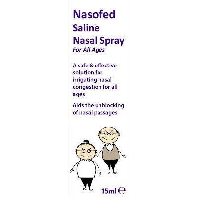 Nasofed Saline Nasal Spray For Congestion Relief 15ml