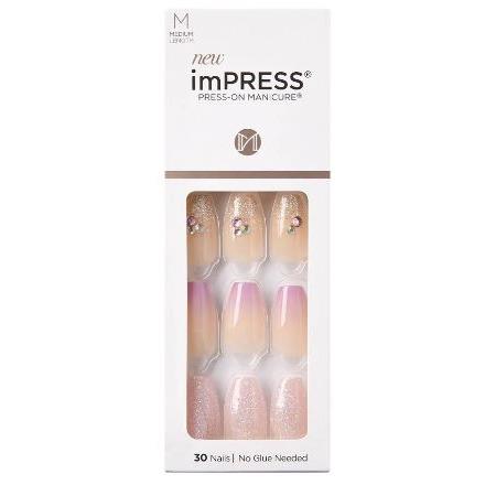 Kiss Medium Length Press-On Nails, May Flower, 30 Nails