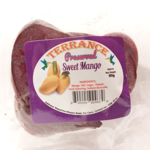 Terrance Preserved Sweet Mango 90g