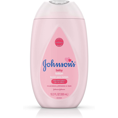 Johnson's Moisturizing Pink Baby Lotion with Coconut Oil, Hypoallergenic, 10.2 fl. oz