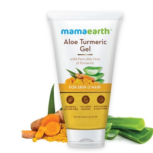 Mamaearth Aloe Turmeric Gel From 100% Pure Aloe Vera Turmeric & Vitamin E 150ml