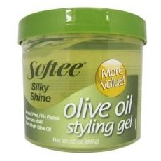 Softee Silky Shine Olive Oil Styling Gel, 32oz