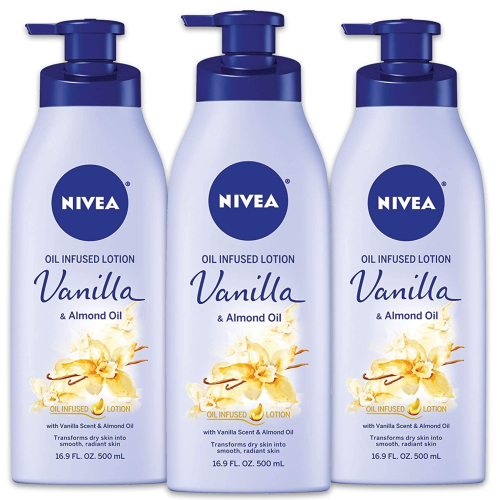 NIVEA Vanilla and Almond Oil Infused Body Lotion, 16.9 Fl. Oz