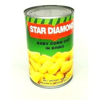 Star Diamond Baby Corn Cut 400g